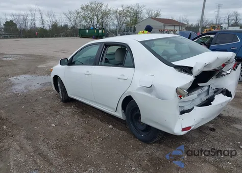 2011 Toyota Corolla Le z USA, uszkodzony, nr VIN 2T1BU4EE5BC668913